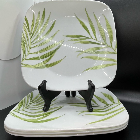 Corelle Dining Corelle Bamboo Leaf Lunch Plates 9 Inch Poshmark